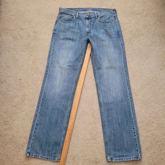 Levi's 559 Jeans Mens 36X35 (Tag 36X34) Blue Relaxed Straight Red Tab Jeans - Picture 4 of 12